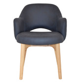 Bright Side Furniture Lex Upholstered Dining Chairs with Ash Wood Legs