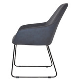 Bright Side Furniture Bellevue Upholstered Sled Dining Chairs