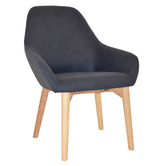 Bright Side Furniture Bellevue Upholstered Dining Chairs with Ash Wood Legs