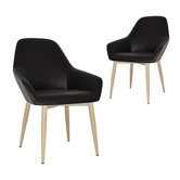 Bright Side Furniture Bellevue Vinyl Dining Chairs