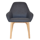 Bright Side Furniture Bellevue Upholstered Dining Chairs with Ash Wood Legs
