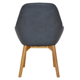 Bright Side Furniture Bellevue Upholstered Dining Chairs with Ash Wood Legs