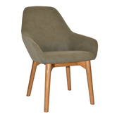 Bright Side Furniture Bellevue Upholstered Dining Chairs with Ash Wood Legs