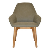 Bright Side Furniture Bellevue Upholstered Dining Chairs with Ash Wood Legs