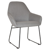 Bright Side Furniture Bellevue Cotton-Blend Sled Dining Chairs
