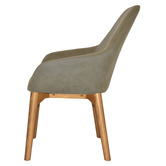 Bright Side Furniture Bellevue Upholstered Dining Chairs with Ash Wood Legs