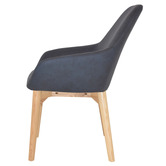 Bright Side Furniture Bellevue Upholstered Dining Chairs with Ash Wood Legs