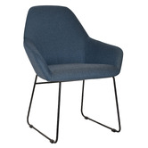 Bright Side Furniture Bellevue Cotton-Blend Sled Dining Chairs
