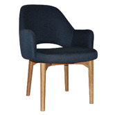 Bright Side Furniture 93cm Lex Cotton-Blend Dining Chairs with Ash Wood Legs