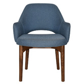 Bright Side Furniture 93cm Lex Cotton-Blend Dining Chairs with Ash Wood Legs