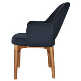 Bright Side Furniture 93cm Lex Cotton-Blend Dining Chairs with Ash Wood Legs