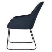 Bright Side Furniture Bellevue Cotton-Blend Sled Dining Chairs