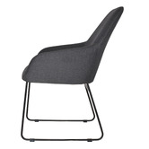 Bright Side Furniture Bellevue Cotton-Blend Sled Dining Chairs