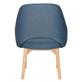 Bright Side Furniture 93cm Lex Cotton-Blend Dining Chairs with Ash Wood Legs