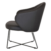 Bright Side Furniture Scranton Vinyl Cross Sled Dining Chairs