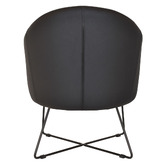 Bright Side Furniture Scranton Vinyl Cross Sled Dining Chairs