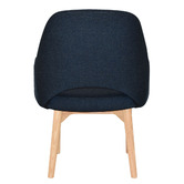 Bright Side Furniture 93cm Lex Cotton-Blend Dining Chairs with Ash Wood Legs