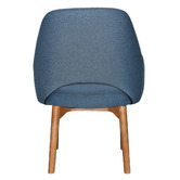 Bright Side Furniture 93cm Lex Cotton-Blend Dining Chairs with Ash Wood Legs