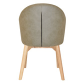 Bright Side Furniture Scranton Upholstered Dining Chairs with Ash Wood Legs