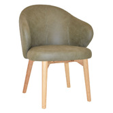 Bright Side Furniture Scranton Upholstered Dining Chairs with Ash Wood Legs