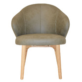 Bright Side Furniture Scranton Upholstered Dining Chairs with Ash Wood Legs