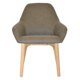 Bright Side Furniture Bellevue Upholstered Dining Chairs with Ash Wood Legs