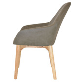 Bright Side Furniture Bellevue Upholstered Dining Chairs with Ash Wood Legs