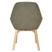 Bright Side Furniture Bellevue Upholstered Dining Chairs with Ash Wood Legs