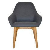 Bright Side Furniture Bellevue Upholstered Dining Chairs with Ash Wood Legs
