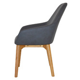 Bright Side Furniture Bellevue Upholstered Dining Chairs with Ash Wood Legs