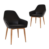 Bright Side Furniture Bellevue Vinyl Dining Chairs