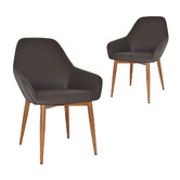 Bright Side Furniture Bellevue Vinyl Dining Chairs