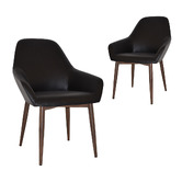 Bright Side Furniture Bellevue Vinyl Dining Chairs