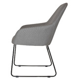 Bright Side Furniture Bellevue Cotton-Blend Sled Dining Chairs