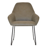 Bright Side Furniture Bellevue Upholstered Sled Dining Chairs