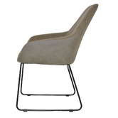 Bright Side Furniture Bellevue Upholstered Sled Dining Chairs