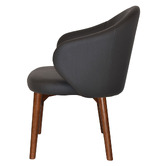 Bright Side Furniture Scranton Vinyl Dining Chairs with Ash Wood Legs
