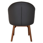 Bright Side Furniture Scranton Vinyl Dining Chairs with Ash Wood Legs