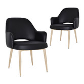 Bright Side Furniture 93cm Lex Vinyl Dining Chairs