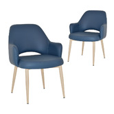 Bright Side Furniture 93cm Lex Vinyl Dining Chairs