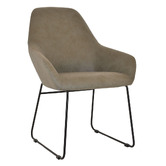 Bright Side Furniture Bellevue Upholstered Sled Dining Chairs