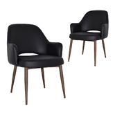 Bright Side Furniture 93cm Lex Vinyl Dining Chairs