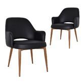 Bright Side Furniture 93cm Lex Vinyl Dining Chairs