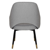 Bright Side Furniture 93cm Lex Cotton-Blend Dining Chairs with Brass Accent