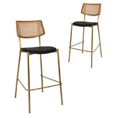 Bright Side Furniture 77cm Easton V Bar Stools