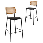 Bright Side Furniture 77cm Easton V Bar Stools