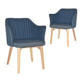 Bright Side Furniture Ferguson Ash Wood Dining Chairs