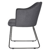 Bright Side Furniture Ferguson Cotton-Blend Sled Dining Chairs