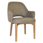 Bright Side Furniture 93cm Lex Upholstered Dining Chairs with Ash Wood Legs