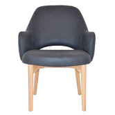 Bright Side Furniture 93cm Lex Upholstered Dining Chairs with Ash Wood Legs